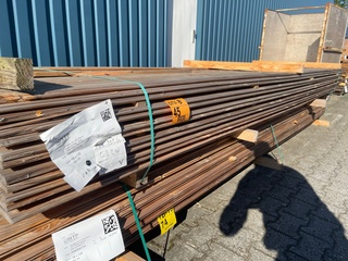 Ca. 100x Douglas Veer en Groef, 18x135mm, lengte 400cm